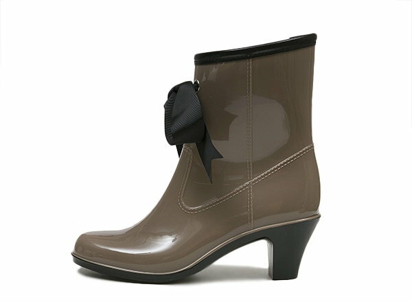 【NUOVO】 ヌオーヴォ リボンレインブーツ 長靴 NE20008 B,RIBBON RAIN 6 ヒール6cm